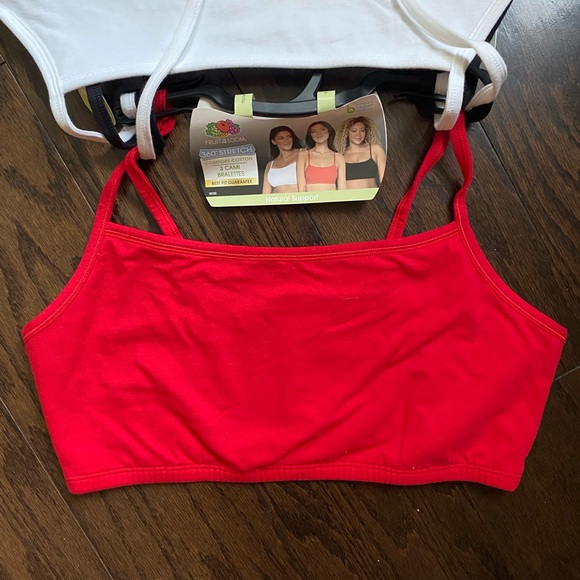 🏷️ NWT Fruit of the Loom Cami Bra 3-Pack - Picture 3 of 10